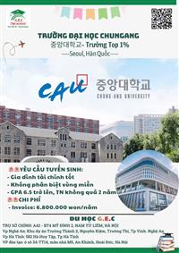 Trường đại học Chungang Hàn Quốc – 대학교- Tốp 1